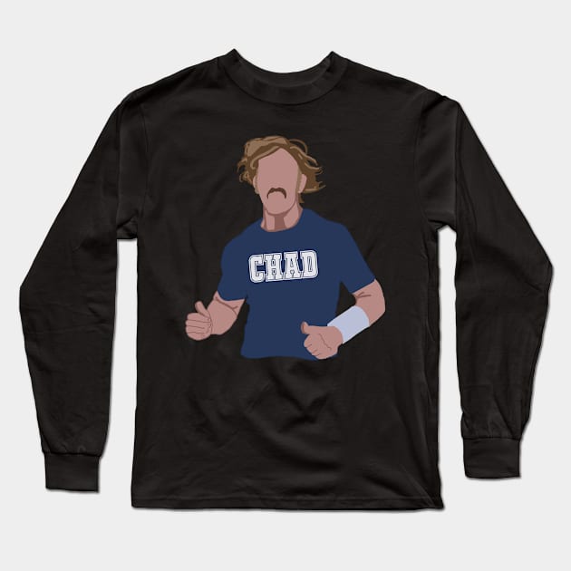 Chad Powers Long Sleeve T-Shirt by RachWillz